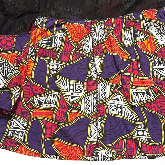 Ashro Plus Size Maxi Dress 18W Sleeveless V Neck Wrap Pockets Afrocentric Boho - Picture 7 of 10